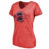 Women's Washington Capitals Fanatics Branded Personalized Insignia Tri Blend T-Shirt Red FengYun